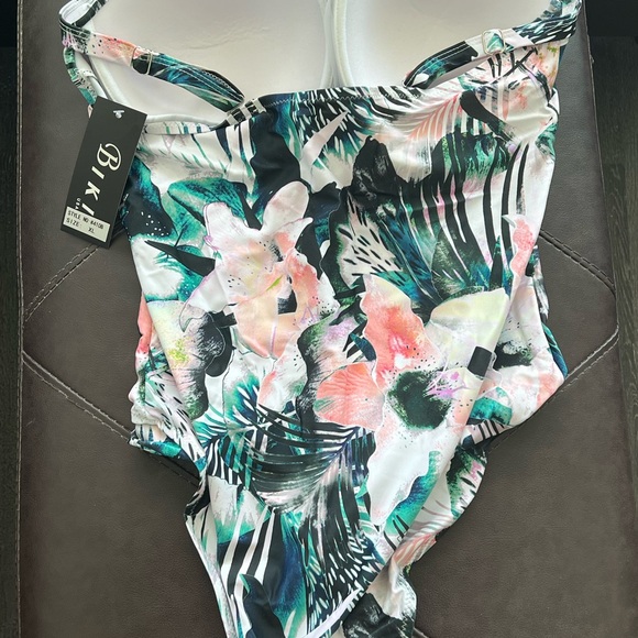 NWT Biki Tropical Plus Size One Piece Swimsuit - Picture 4 of 7